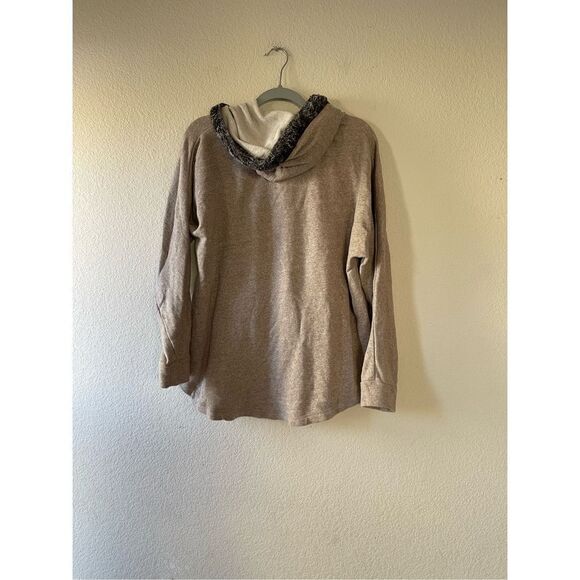 Soft surroundings Henley hoodie sweater size medium - Picture 3 of 7